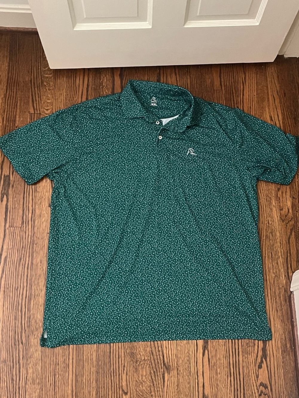 Rhoback Men's Mulligan Micro-Pattern Golf Polo